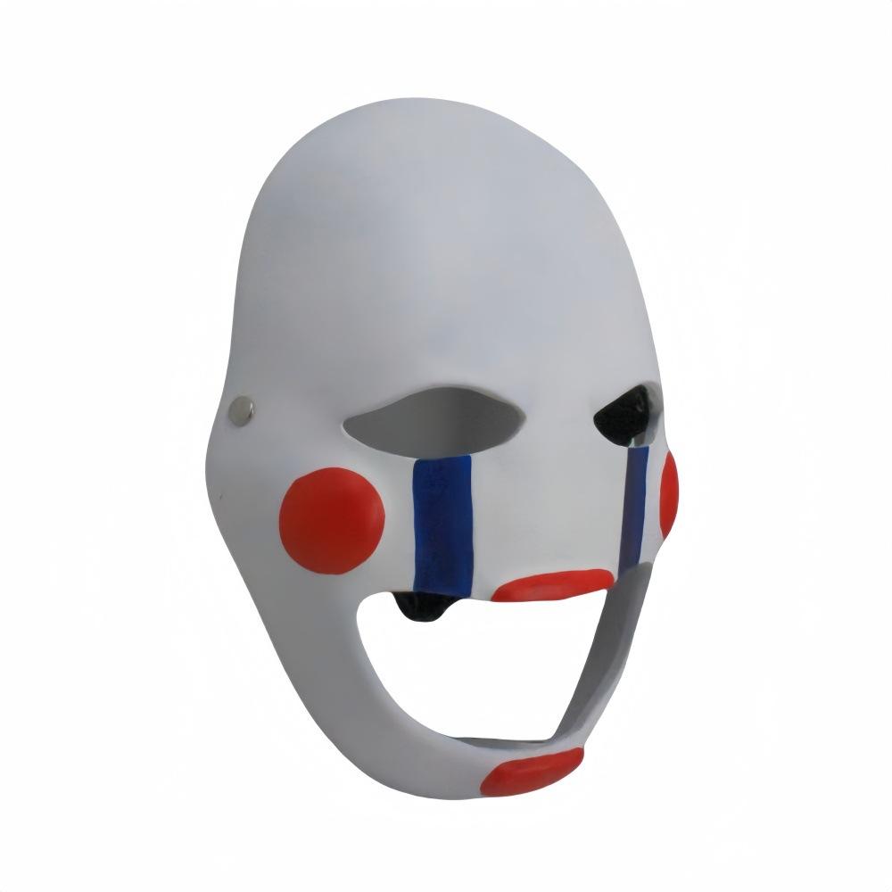 

Halloween Flower Faced Joker Resin Mask Dressed Up Full Face Adults Role Playing Movie Skull Mask Masquerade Cosplay Scary Props білий