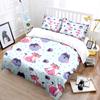 Multiple Sizes Cartoon Cats and Yarn Print Bedding Set 1 Duvet Cover 2 Pillowcases for Adult and Children Luxury Gift Full Size