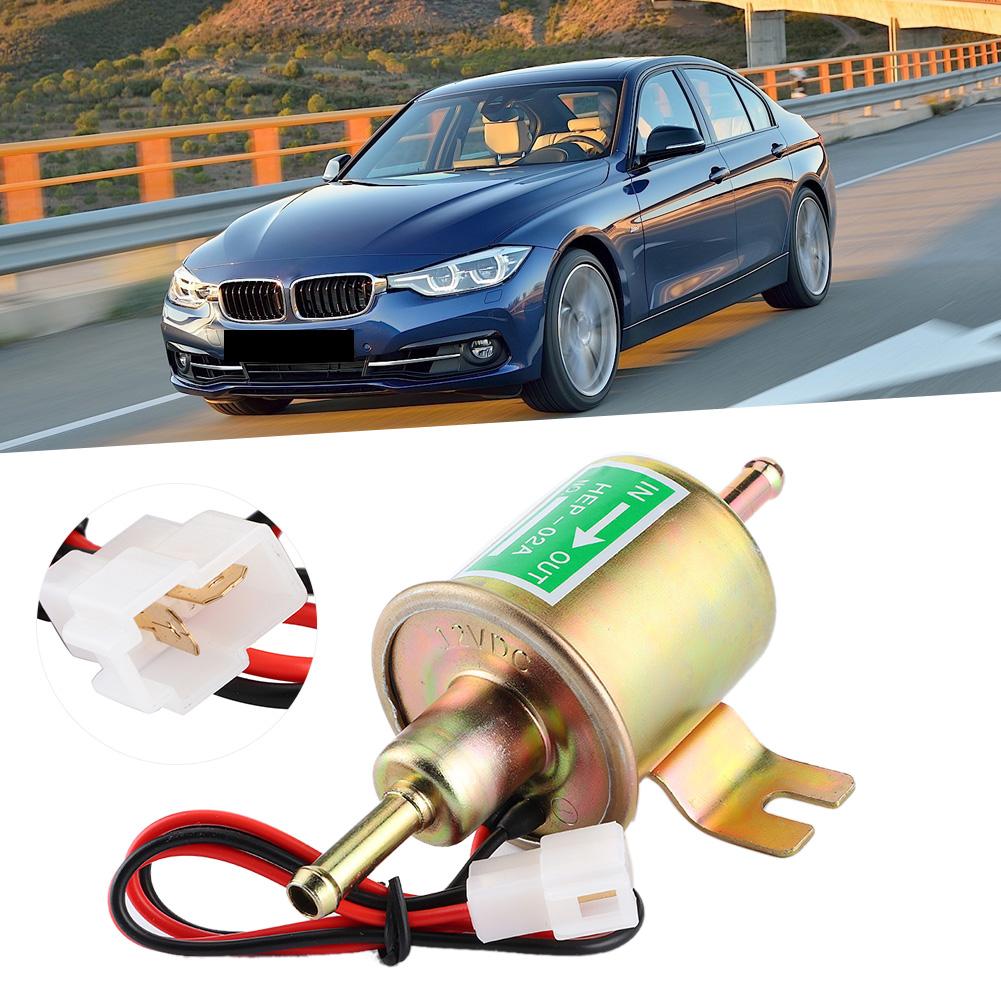 12V 3‑6 PSI Inline Gas Diesel Electric Fuel Pump Low Pressure HEP‑02A for Car Truck Boat