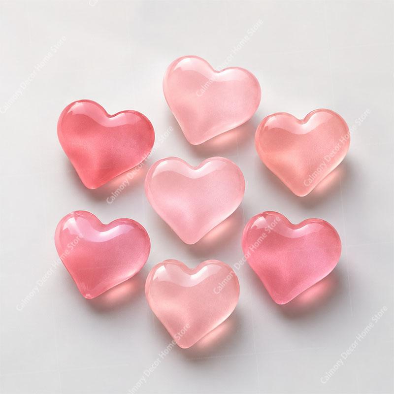 4/10pcs Cute and Simple Decorative Magnets Suitable Heart-shaped Refrigerator Magnet Set for Kitchen and Office Whiteboards