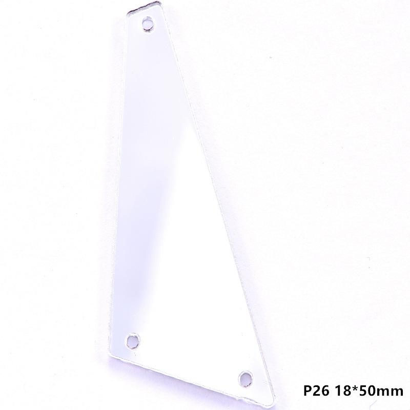 Acrylic Hand Seam Drill, Flat Bottom Special-Shaped Mirror Diy Clothing Decoration Jewelry Mirror Accessories Seam Drill