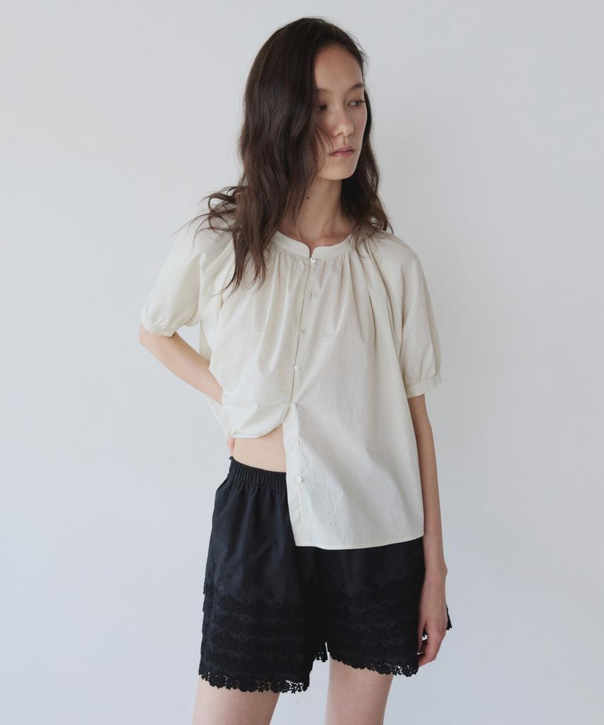 Ieoning Drape Raglan Blouse, Light Beige