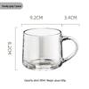 Tazza da Caffè in Vetro Soffiato a Mano da 360ml con Manico Elegante