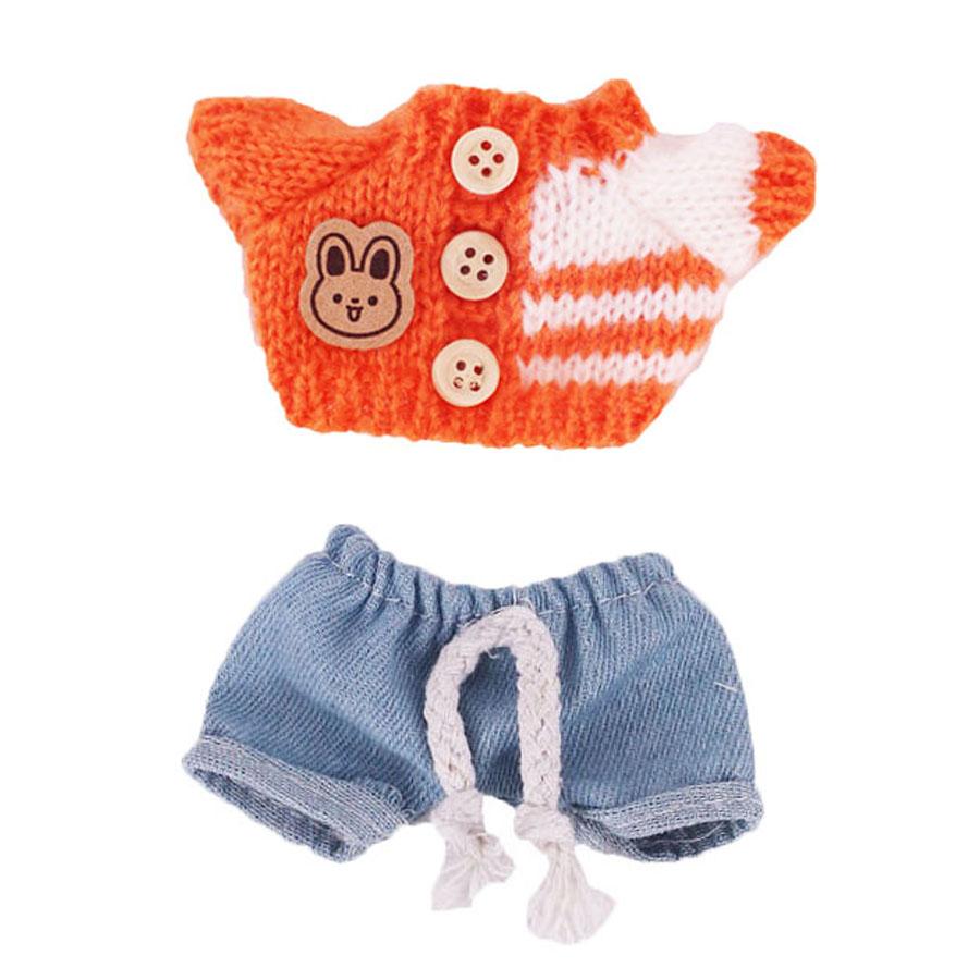 Docka Tröja Byxor Skor set För labubu Kläder 17 cm Docktillbehör, Leksaker För Flickor, Julfest Födelsedagspresent