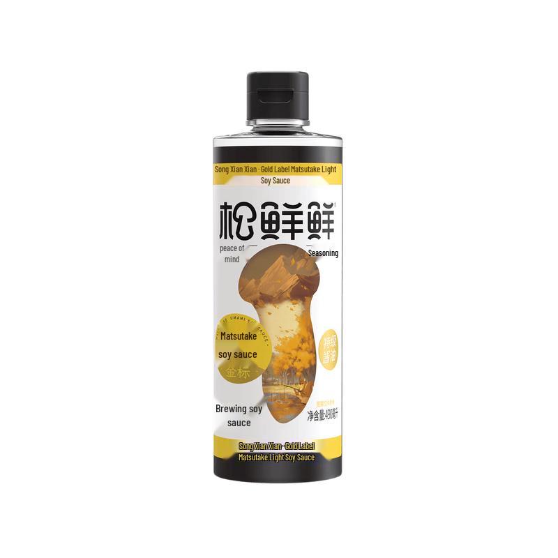 Songxianxian Gold Label Matsutake Light Soy Sauce 490ml