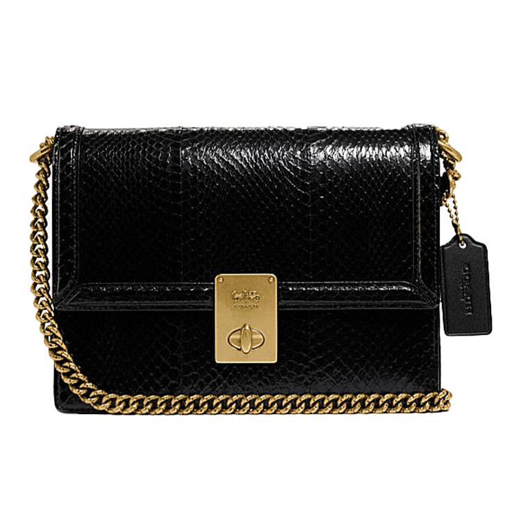 

Новая портативная сумка кроссбоди COACH Hutton из коровьей кожи, женская сумка через плечо, черная 738-B4BK 21.6*6.1*16.5CM