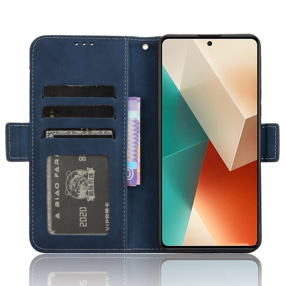 Flip Case for Xiaomi Redmi Note 13 5G, Card Slot, Blue