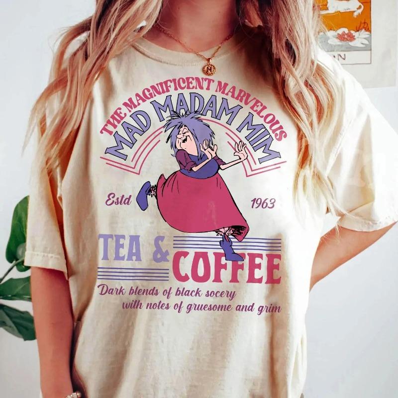Vintage Mad Madam Mim Excalibur Shirt Villains Allseason Cotton Streetwear Gothic Women Clothes Vintage T Shirt Women S