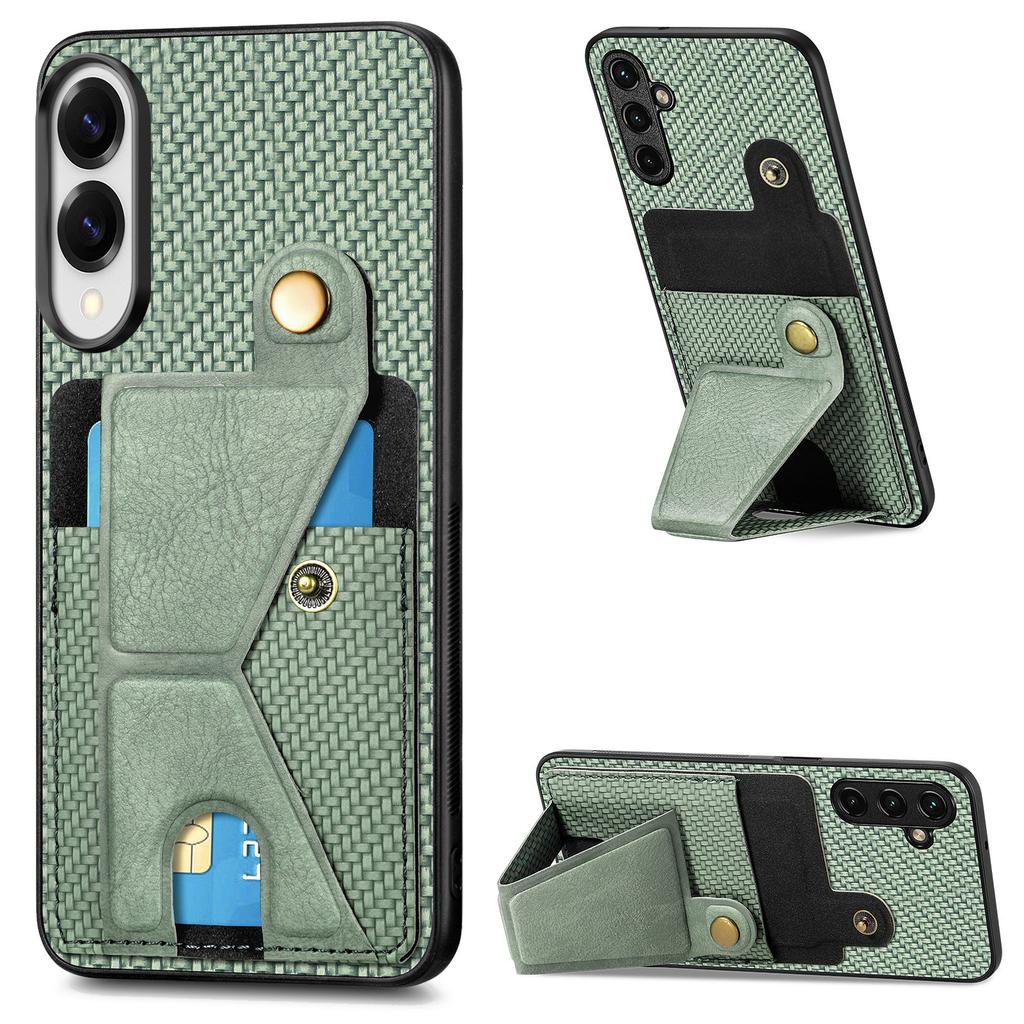 Für Samsung Galaxy S25 Edge Hülle mit K-förmigem Ständer Leder Handy Rückseite