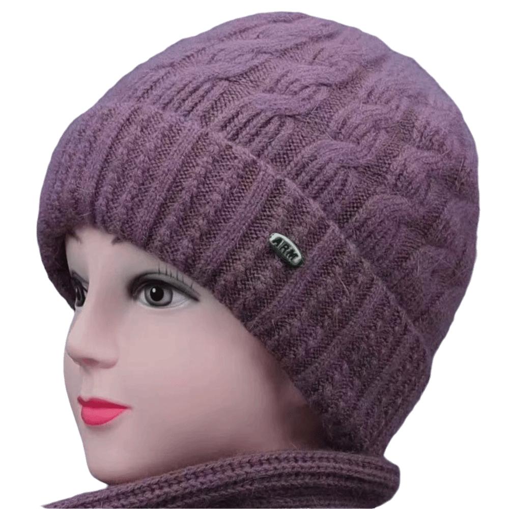 Solid Color Beanie Cap Thickened Winter Cap New Knit Hat Cold Weather
