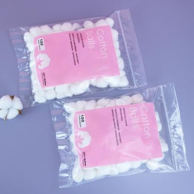 1/2/3/5 Bags Disposable Cotton Balls 100 Count Soft Water Absorbent Multi-functional Face Makeup Nail Polish Removal Cotton Ball Set