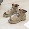 Boots Women's Genuine Leather Thick Sole Shoes Motorcycle Outdoor Work Clothes Women's Ankle Boots Shoes for Women Zapatos