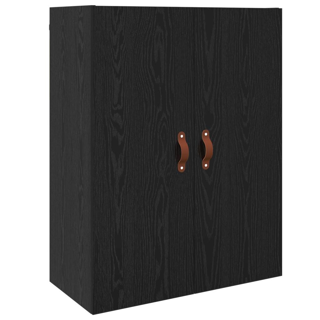 Highboard in Black Oak Look 69.5 x 34 x 180 cm Particleboard