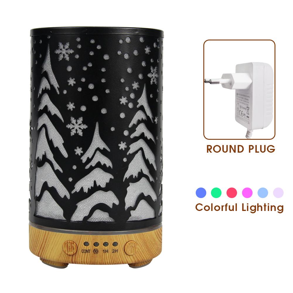 Timing Function Aroma Diffuser Hollow Tree Humidifier Bedroom Fragrance Diffuser with LED Lights Humidificador para aromaterapia