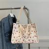 Lovely Cherry Print Women's Shoulder Bag Large Capacity Ladies Multi-pocket Tote Crossbody Bags Casual Nyl Female Handbags