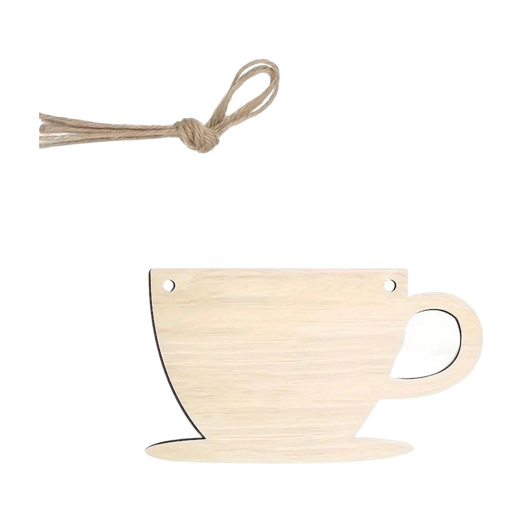 Holz für DIY-Malerei, Kaffeetassen-Dekorationszubehör, Naturholz