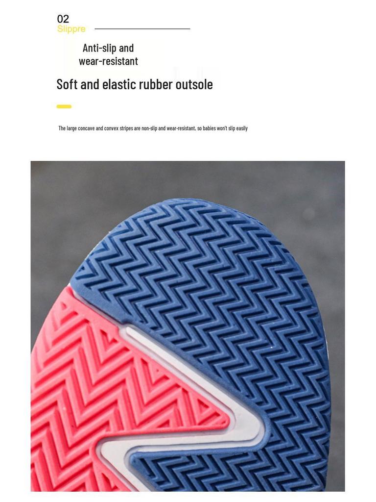 2025 New Autumn Boys' Basketball Shoes: Breathable Mesh, Rotating Buckle, Ideal for Students and Running.