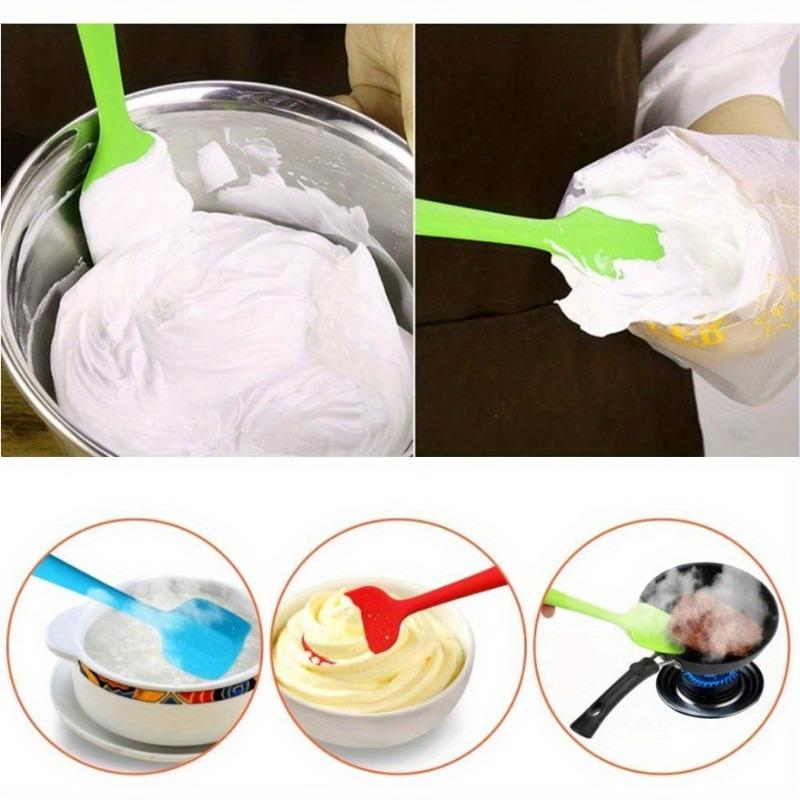 2pcs Silicone Spatula Scraper, Mini Silicone Spatula, Jam Spatula, High Temperature Resistant Cream Spatula, Stirring and Baking Tool