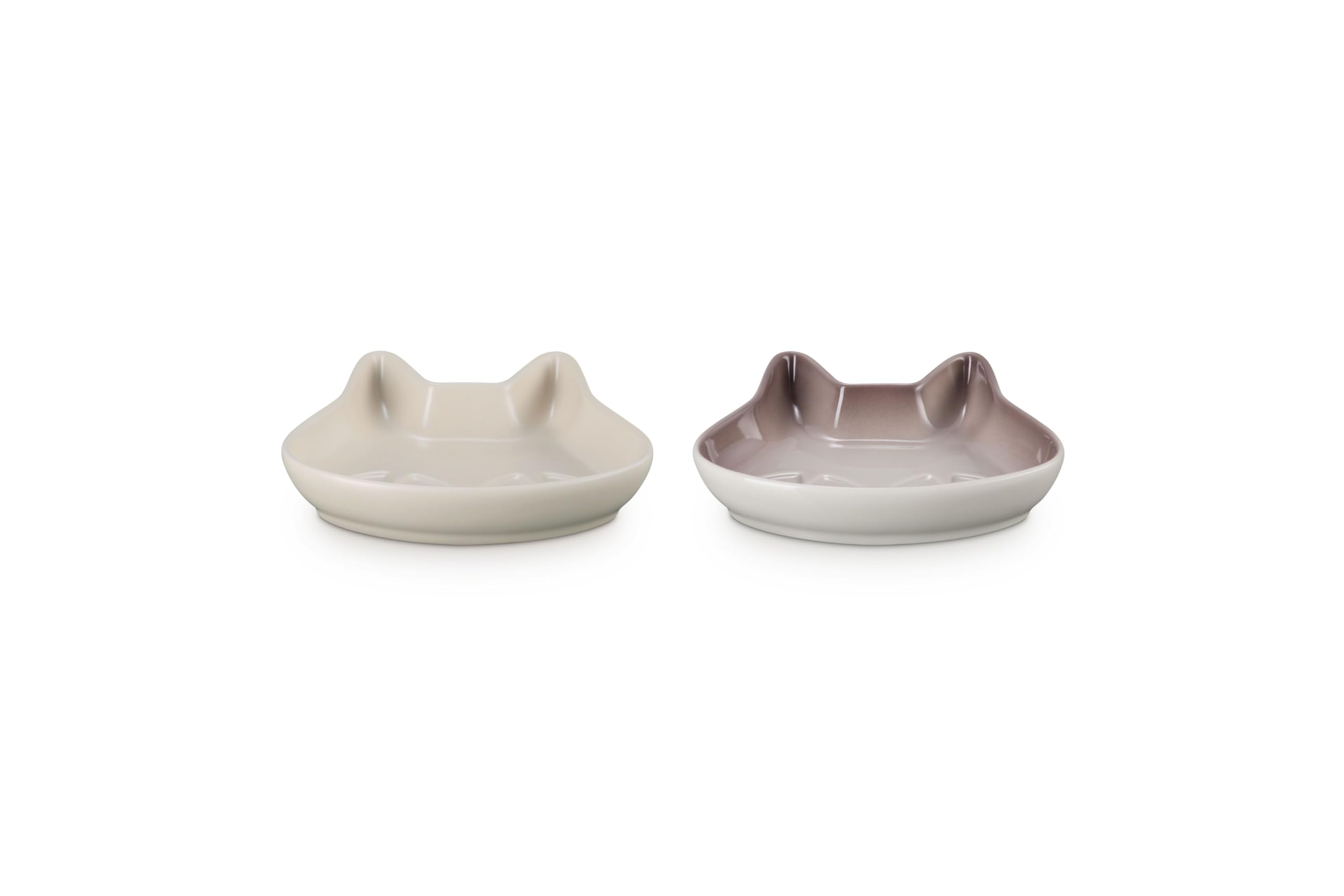 Le Creuset Mini Cat Plate (Set of 2) Nutmeg/Brioche Microwave Dishwasher Oven Safe