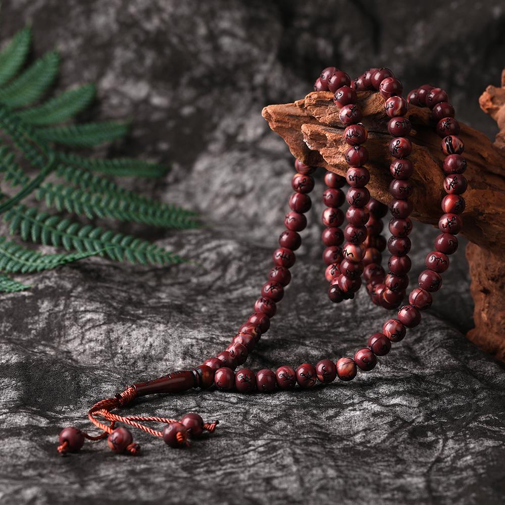 8mm Beads Bracelet Tassel Pendant 99 Muslim Prayer Meditation Yoga Necklace Bracelets Jewelry