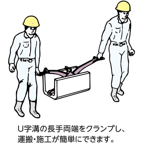SUPERTOOL UGC150M Adjustable Capacity Concrete Secondary Product Laying Clamp