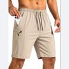 Men's Quick-Dry Lightweight Hiking Shorts with Zipper Pockets - Moisture-Wicking Gym Running Outdoor Sports Shorts