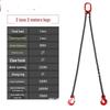 Four-Limb Lifting Chain Sling Set with Two Hooks and Lifting Eyes - Available in Single, Double, and Four Leg Options
