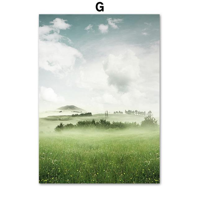 Sunflower Butterfly Mountain Lake Flowers Wall Art Canvas Painting Nordic Posters And Prints Wall Pictures For Living Room Decor