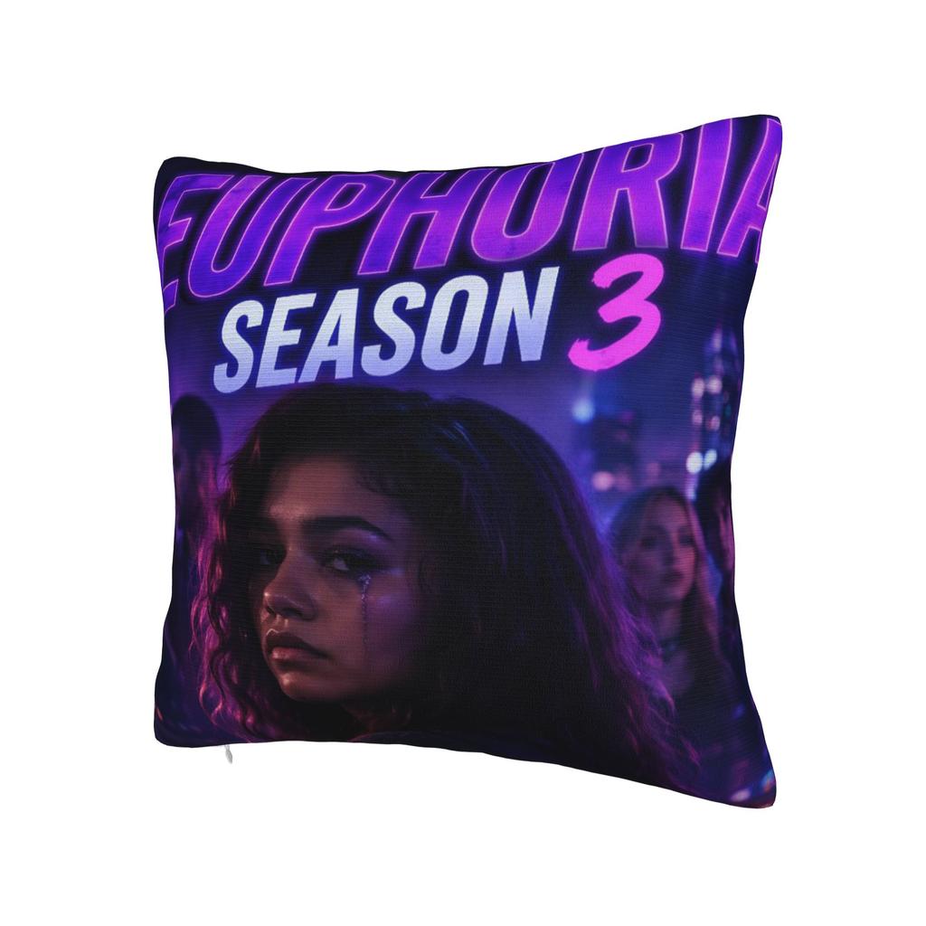 Euphorias Season 3 Pillowcases Stuff Soft Cushion Cover Gift Pillow Case Cover Bed Multiple Sizes