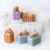 3D Cubic Rabbit Candle Mold Cube Soft Sofa Animal Rabbit Dog Cat Resin Mold Plaster Hand Making Scented Candles Craft Make Toolo