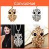 Trendy Korean Style Long Owl Necklace In Premium Titanium Steel For All Occasions