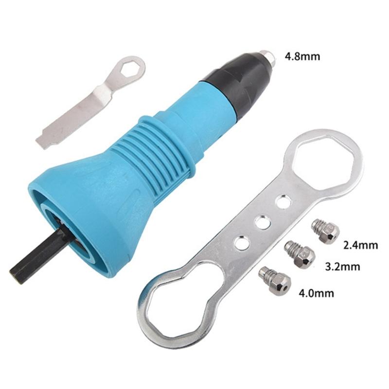 3Pcs Heavy Duty Rivet Guns Conversion Heads Quick Switches Mechanism Rivet Tool Conversion Set For Precisions Work