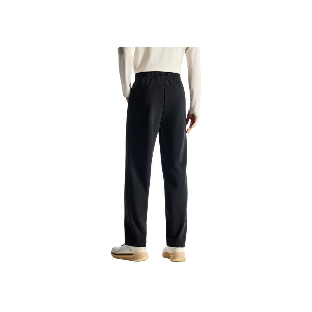 Anta Fleece Lined Comfortable Sports Pants Men Bottoms Basic-Black 152547303R-3