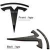 Metalowy Dla Tesli - Przedni emblemat samochodowy Emblemat tylnej klapy Bagażnika Pasuje do Modelu 3 Modelu Y wymiana logo przedniego i tylnego logo czernienie