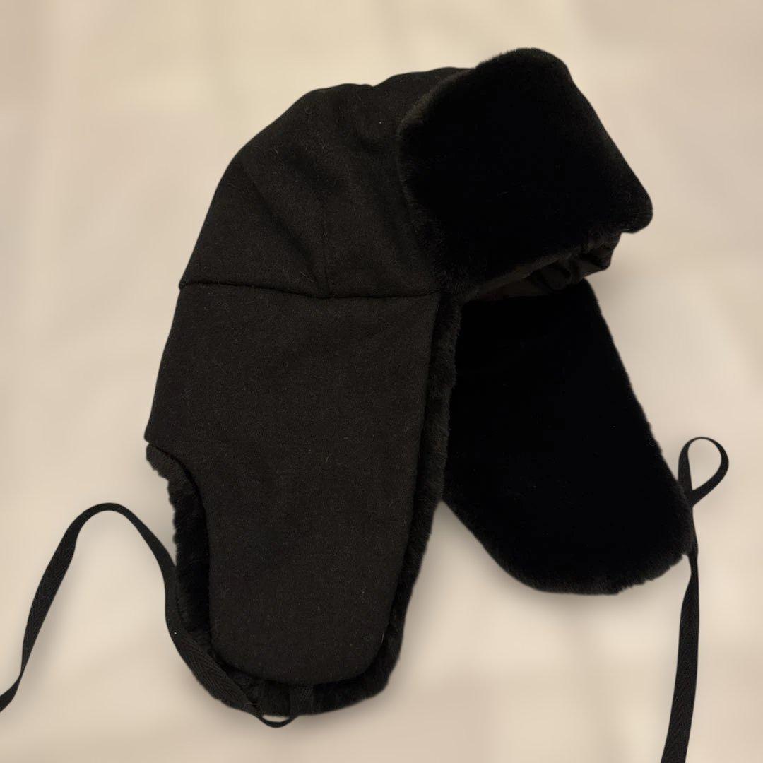 Used KANGOL WOOL USHANKA fluffy hat L size