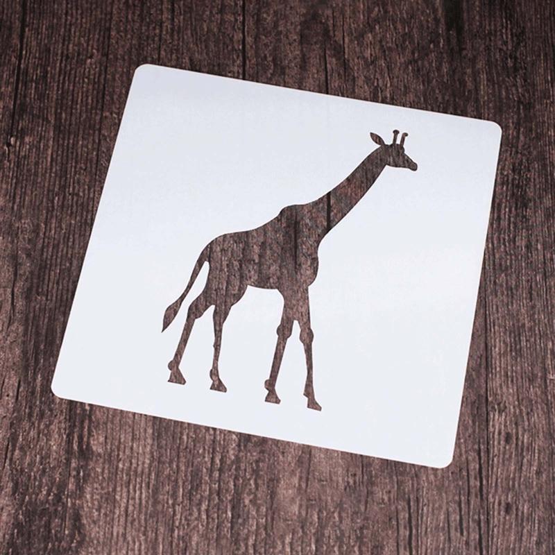 Reusable Animal Painting Stencils Various Pattern Silhouette DIY Craft Templates On Wood Wall Paper Card Canvas Door 9x