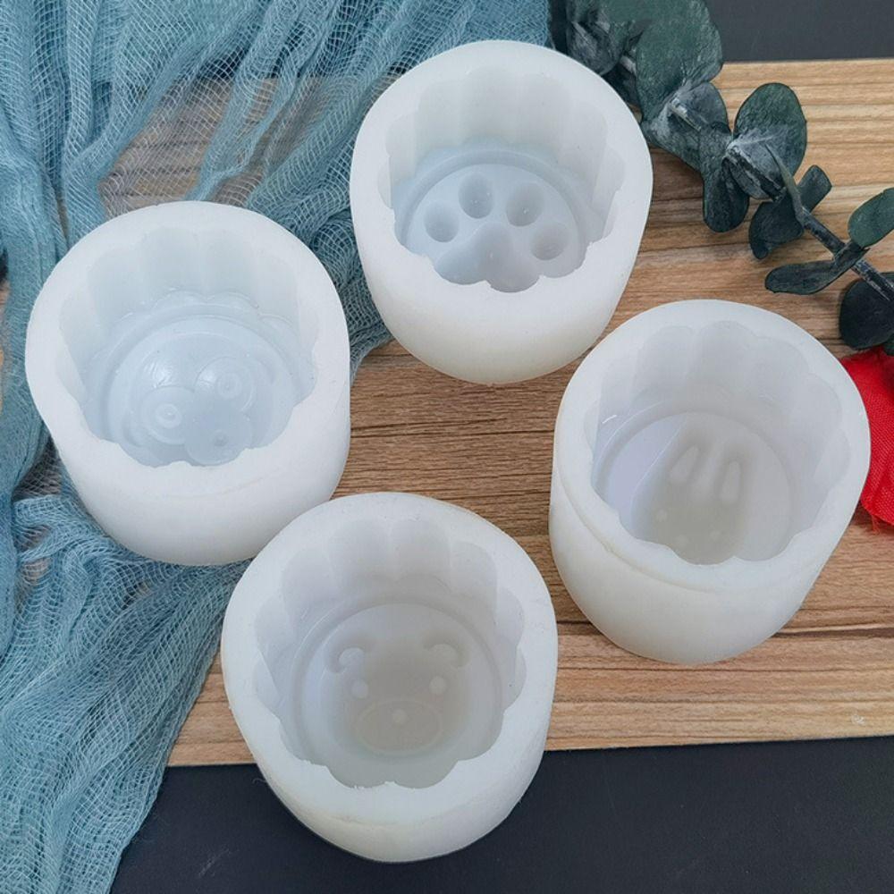 Soft Panda Claw Mooncake Mold Cartoon Animal Pastry Mold  Mid- Autumn Festival