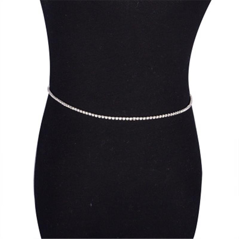 Bijuterii pentru femei în stil european, lanț de talie de cristal sexy, bijuterii pentru corp, lanț pentru burtă de plajă