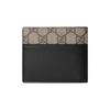Gucci Portofel Pânză și Piele cu Logo Dublu G Gol Împletit Portofel Bărbați Negru Abanos 701420-K9GSG-9769