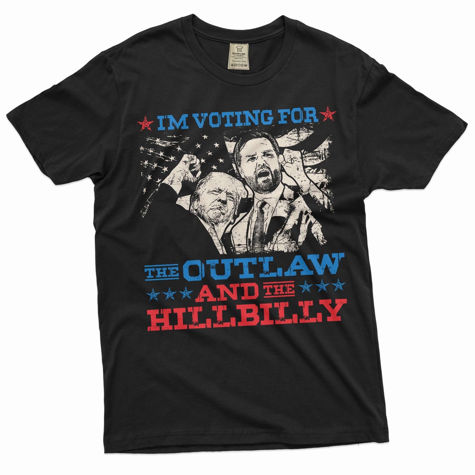 

Men s Trump Vote Shirt Outlaw Hilibilly Shirt JD Vance Donald Trump Support Tee L
