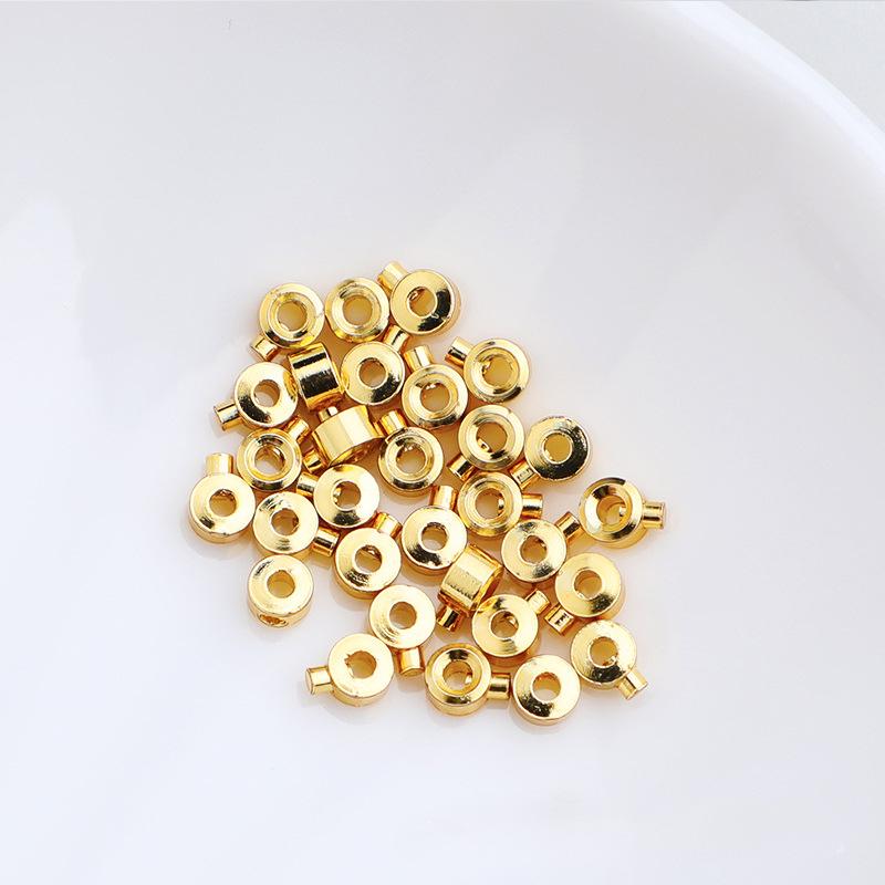 14K Gold-Filled Bead Snap Clasp for DIY Bracelet/Necklace Making