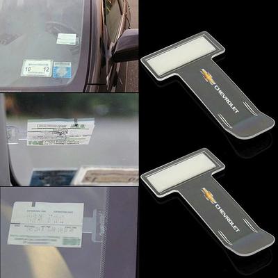 Car Receipt Clip Invoice Temporary Parking Card Ticket Holder for Corvette Cruze Aveo Malibu Captiva Lacetti Silverado