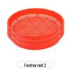 Plastic Round Sieve Winnowing Basket - Household & Commercial Fine Mesh Filter for Drying and Sifting Rice & Vegetables - Imitation Bamboo Weaving