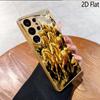 Galloping Golden Steed for Galaxy S24Ultra S23 S22 S25 S21 S20UltraA55A15A16Phone case Pattern Shockproof Protective Back Cover