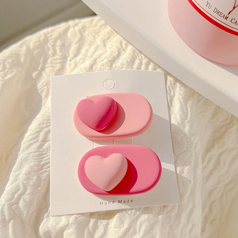 Fashion Pink Sakura Peach Blossom Hairpins Headwear For Women Girls Korean Version Sweet Flower Hair Clip Hair Accessories