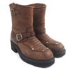 Great HARLEY DAVIDSON Knee-high boots 2WAY Brown leather mens 7.5 Used