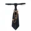 Polyester JK Collar Pin No Tie Needed Neck Ornament Fashion Chain Neck Accessory  Shirt Match