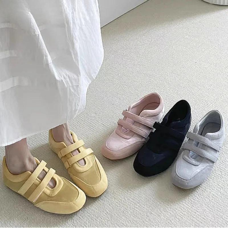 Flats Women Casual Sneakers Shoes Marie Janes Ballet Woman Sandals 2025 New Summer Loafers Elegant Dress Trend Zapatos De Mujer
