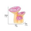 10Pcs Resin Mushrooms for Garden and Home Decoration Ornaments for Cake Decorating Ornaments