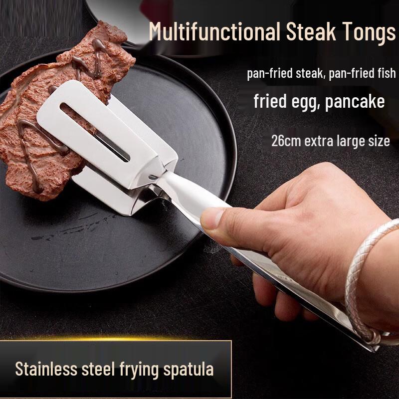 Changbaosen Stainless Steel Multi-functional Spatula Tongs Set (5-Piece)